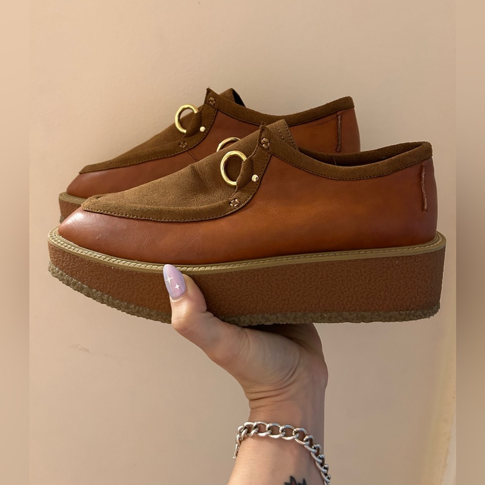 Pre-owned Stella McCartney leather oxfords